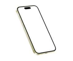 mock-up iphone 15 Plus, Pro, Pro Max yellow